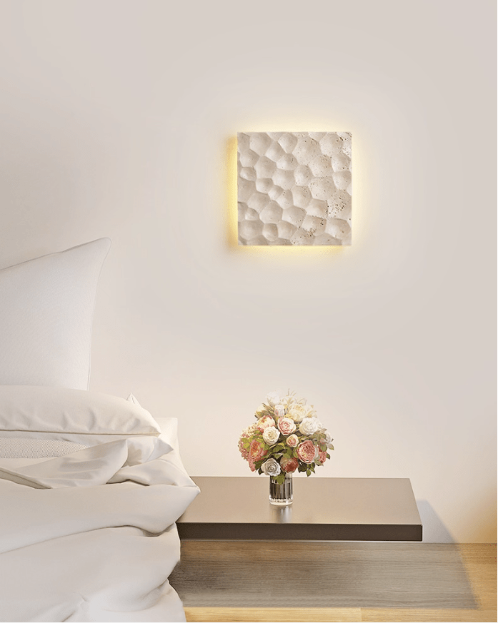 Seleaya applique Hexa Hive Stone Sconce