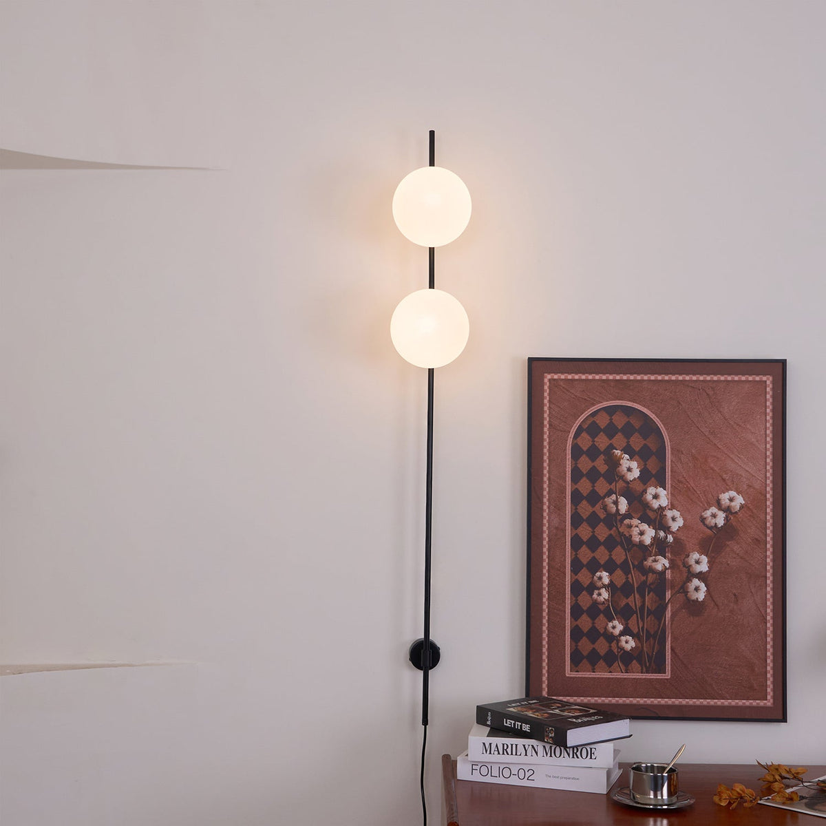 Evshaora lampada da parete in vetro moderno minimalista