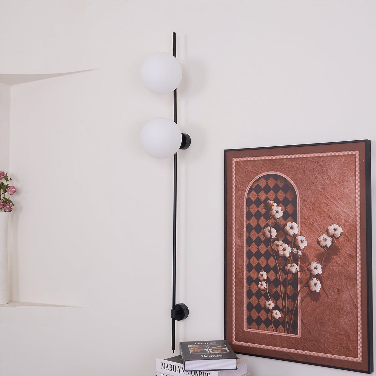 Evshaora lampada da parete in vetro moderno minimalista
