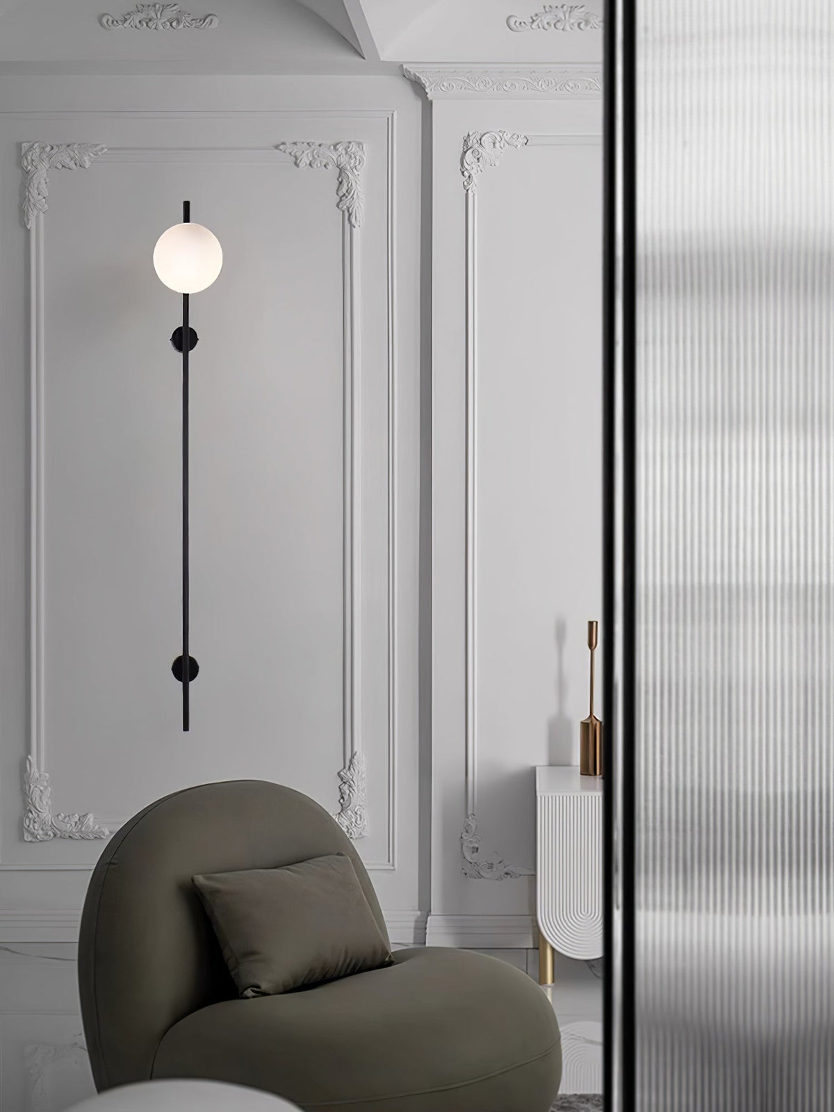 Evshaora lampada da parete in vetro moderno minimalista