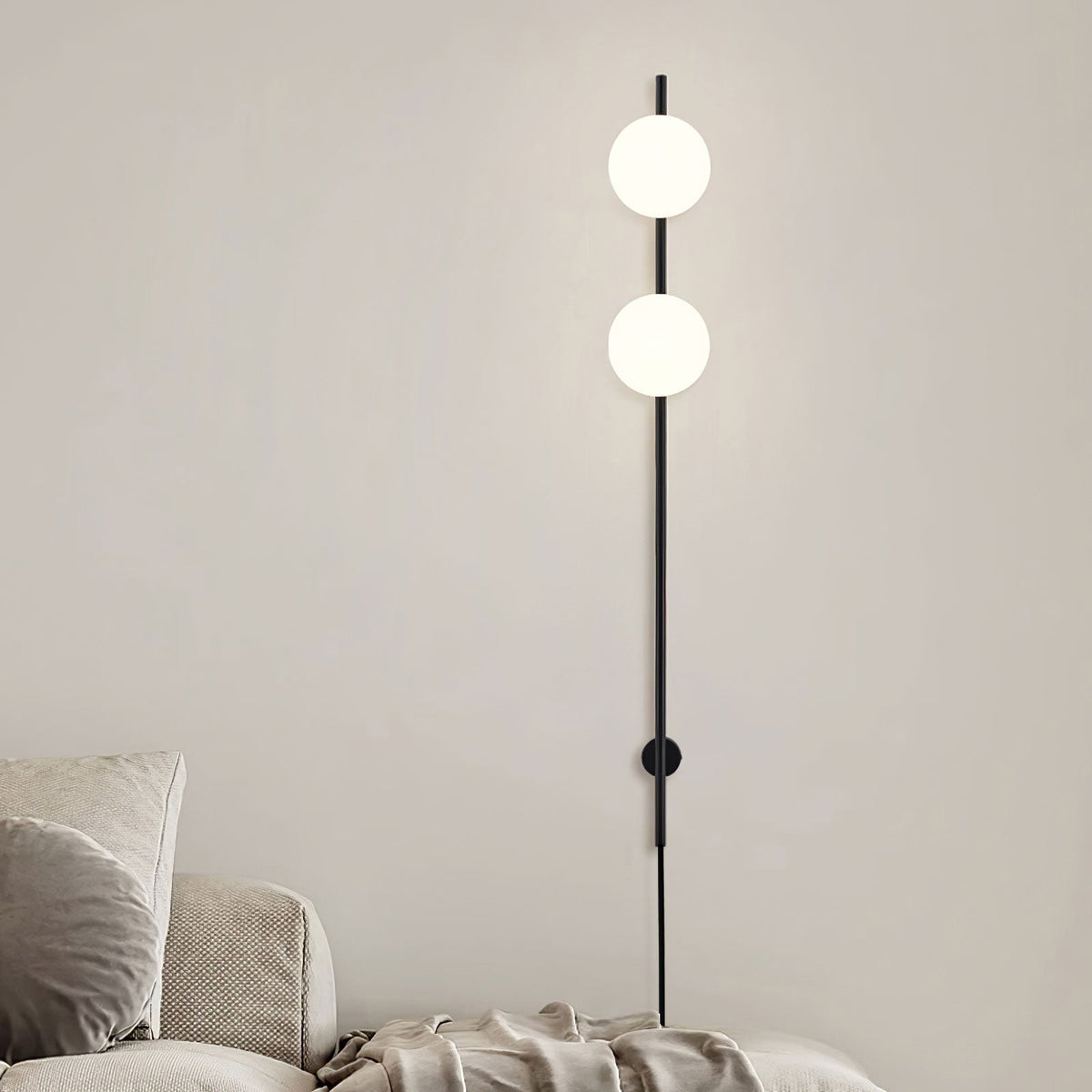Evshaora lampada da parete in vetro moderno minimalista