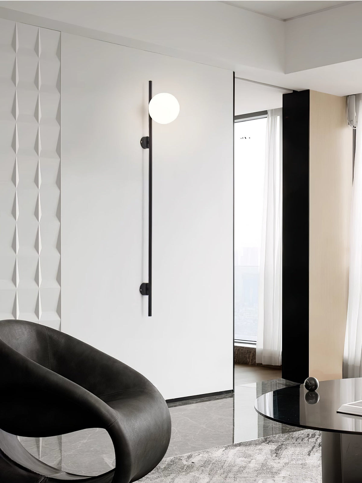Evshaora lampada da parete in vetro moderno minimalista