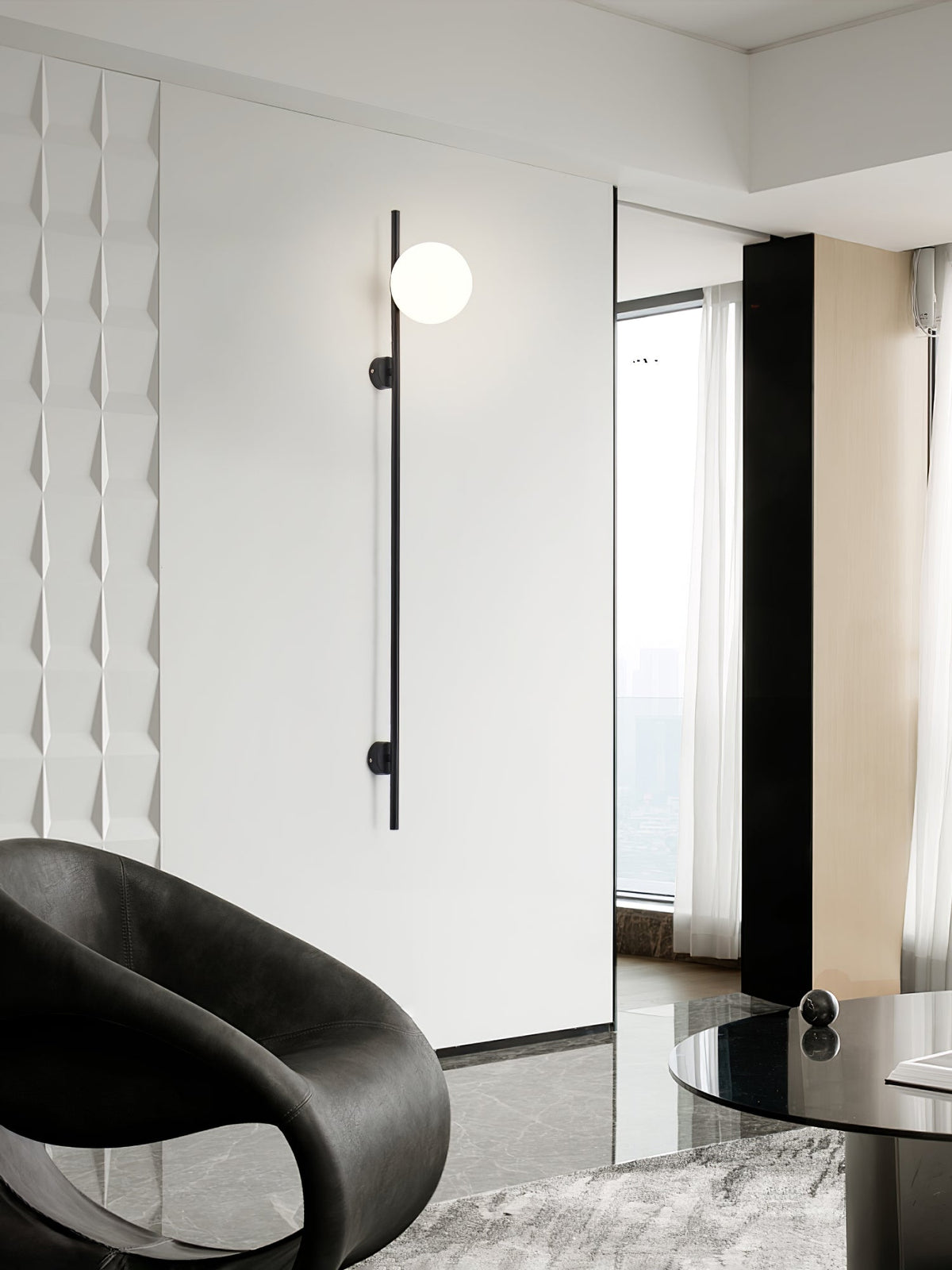 Evshaora lampada da parete in vetro moderno minimalista