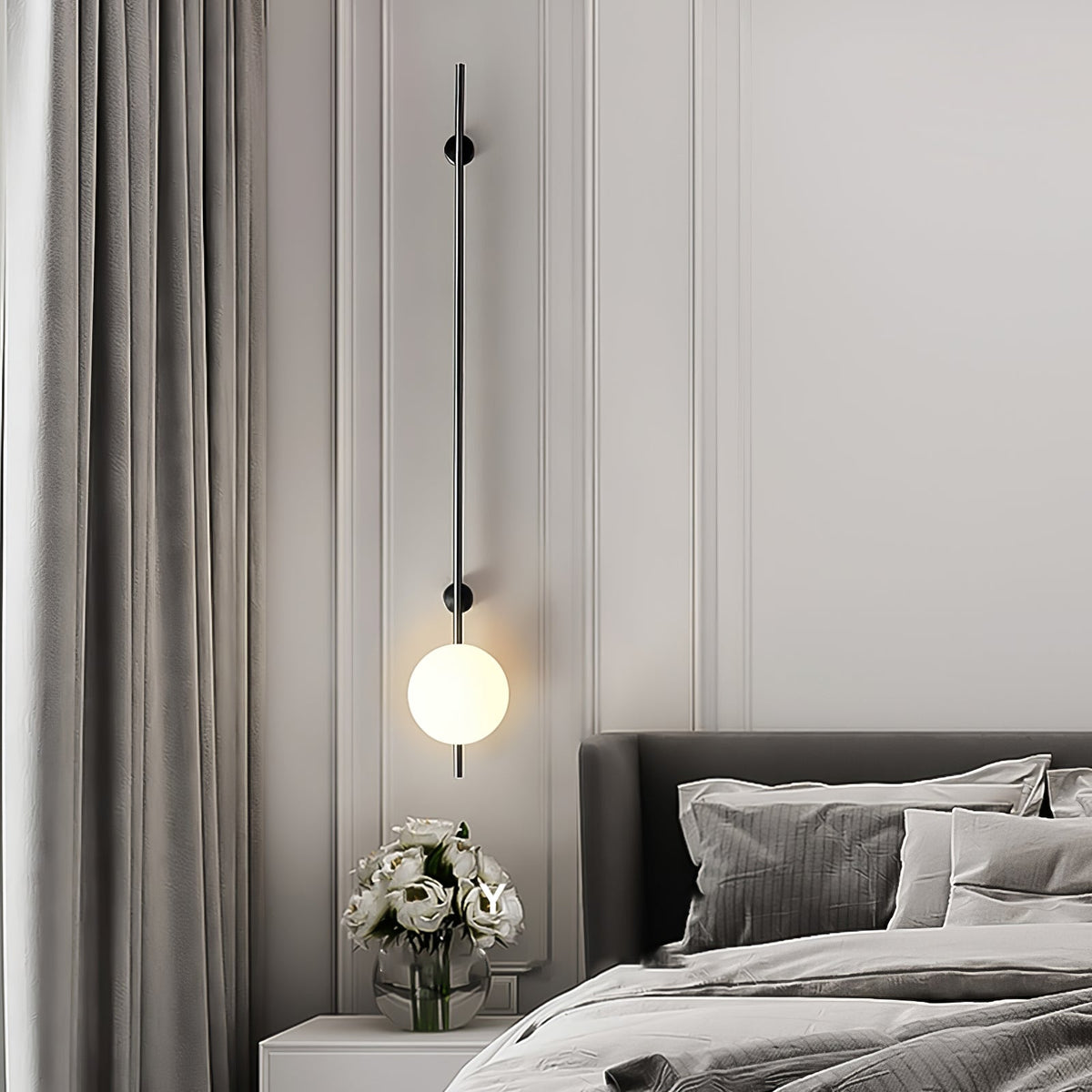 Evshaora lampada da parete in vetro moderno minimalista