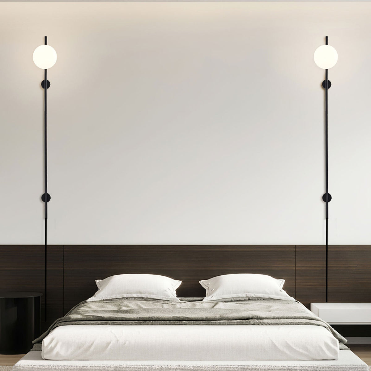 Evshaora lampada da parete in vetro moderno minimalista