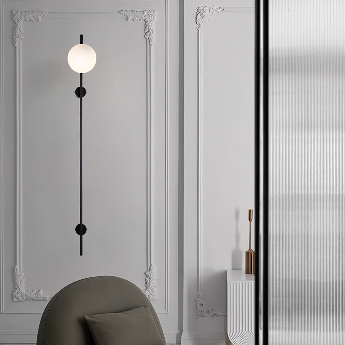 Evshaora lampada da parete in vetro moderno minimalista