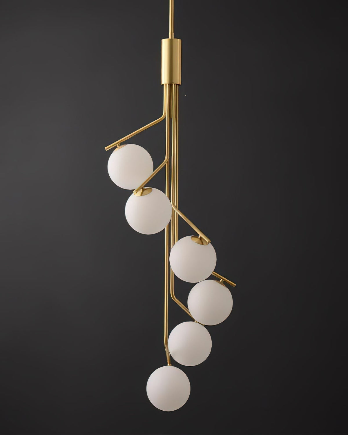 Solivine lampadario Oro Ramo sfera LED