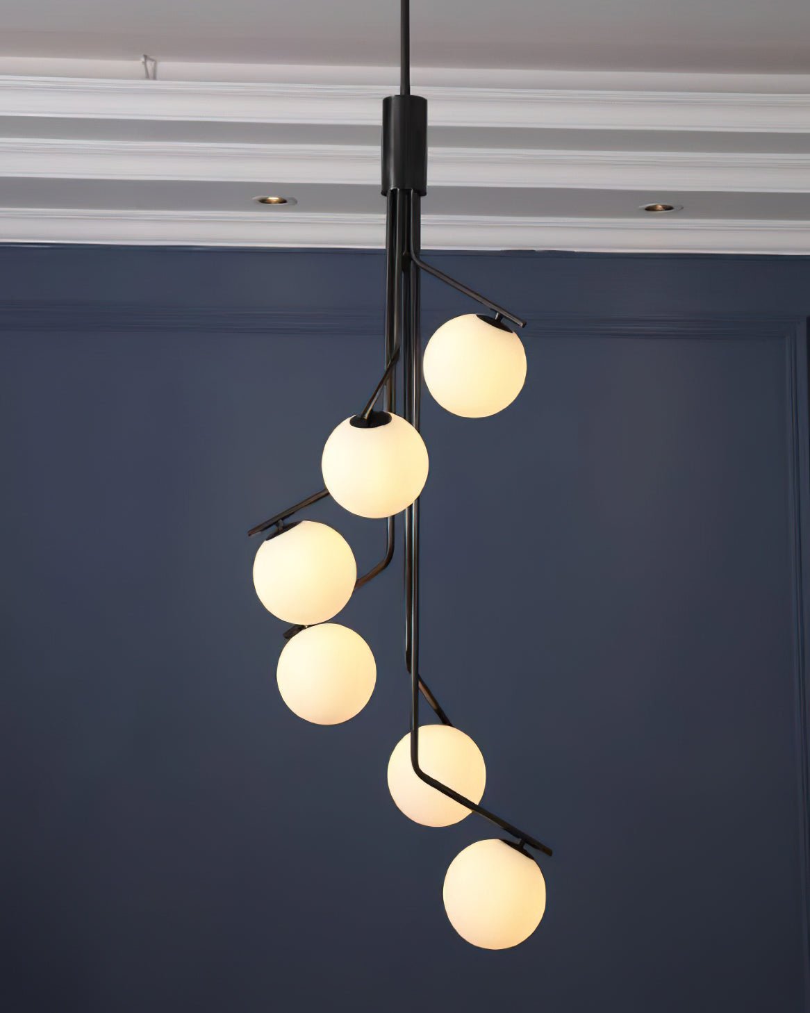 Solivine lampadario Oro Ramo sfera LED