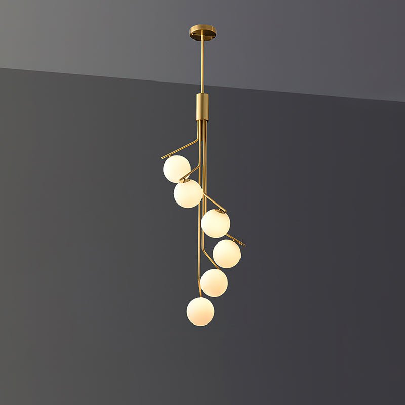 Solivine lampadario Oro Ramo sfera LED