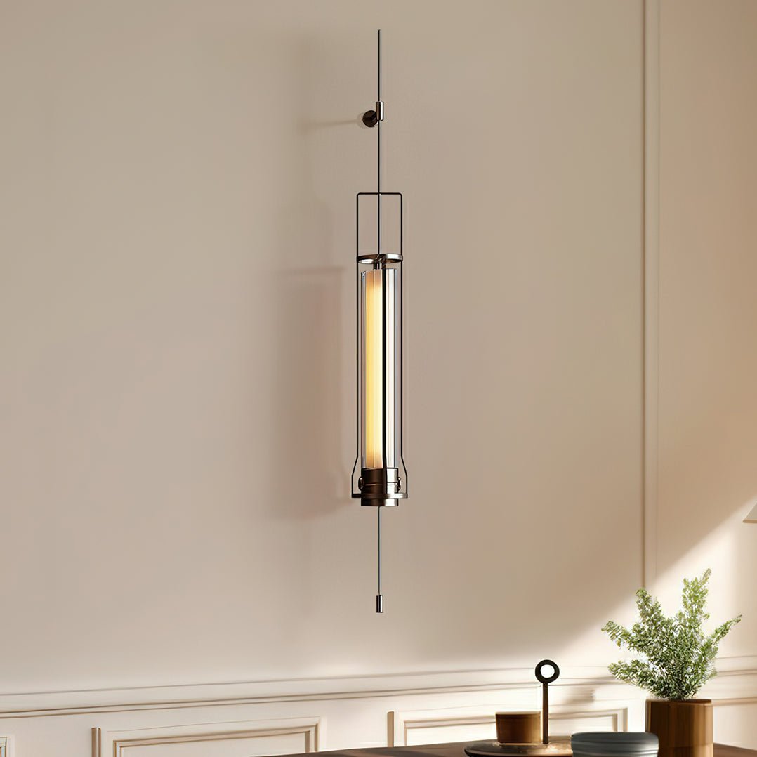 Lioralora lampada da parete minimalista moderna in vetro a cilindro