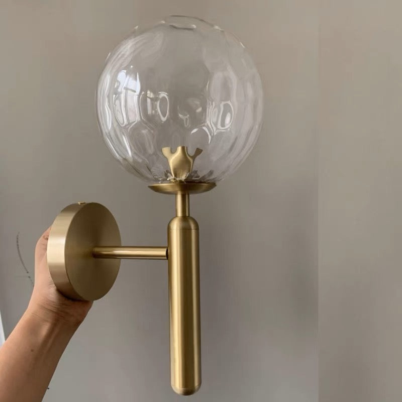 Valentina Moderno Metallo Vetro Globo Applique Bagno