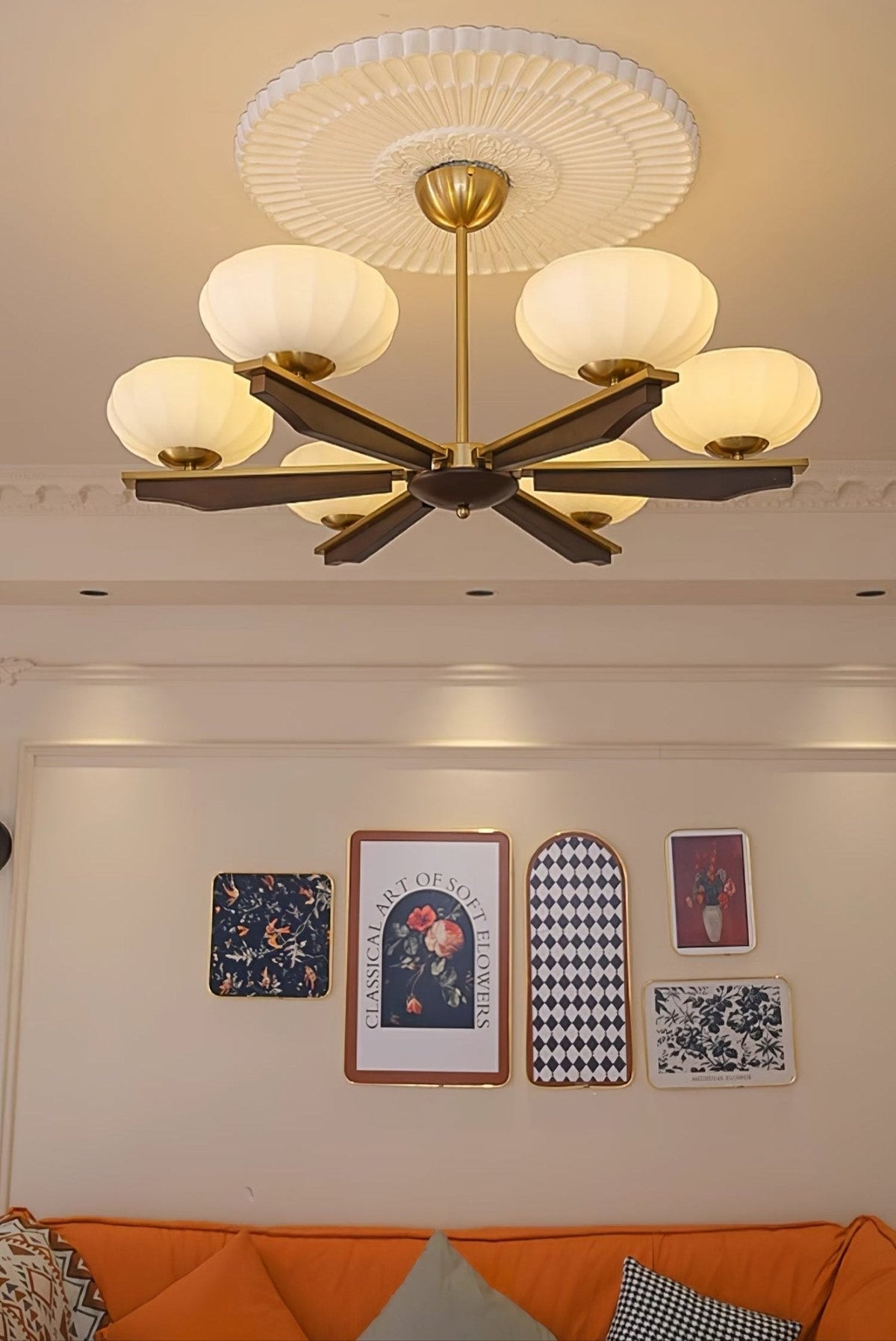 Uzoror lampadario Eleganza Tradizionale in legno vintage