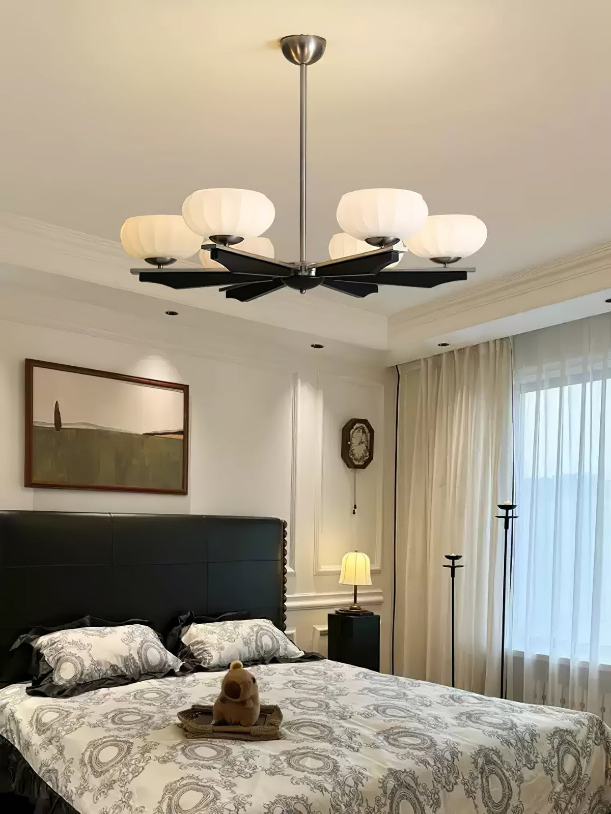 Uzoror lampadario Eleganza Tradizionale in legno vintage