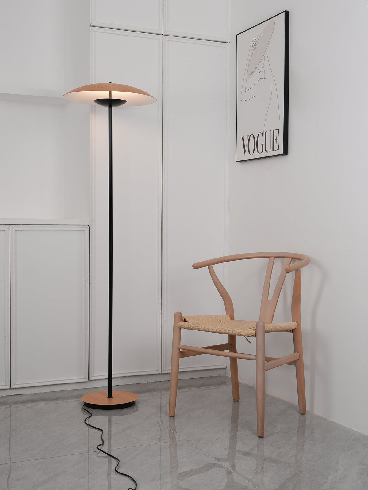 Ferinira lampada da terra in Alluminio minimalista
