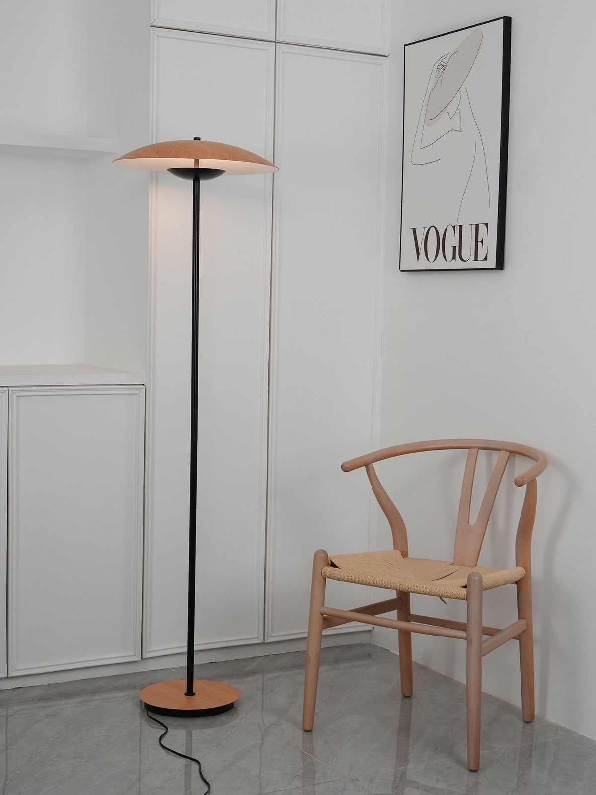Ferinira lampada da terra in Alluminio minimalista