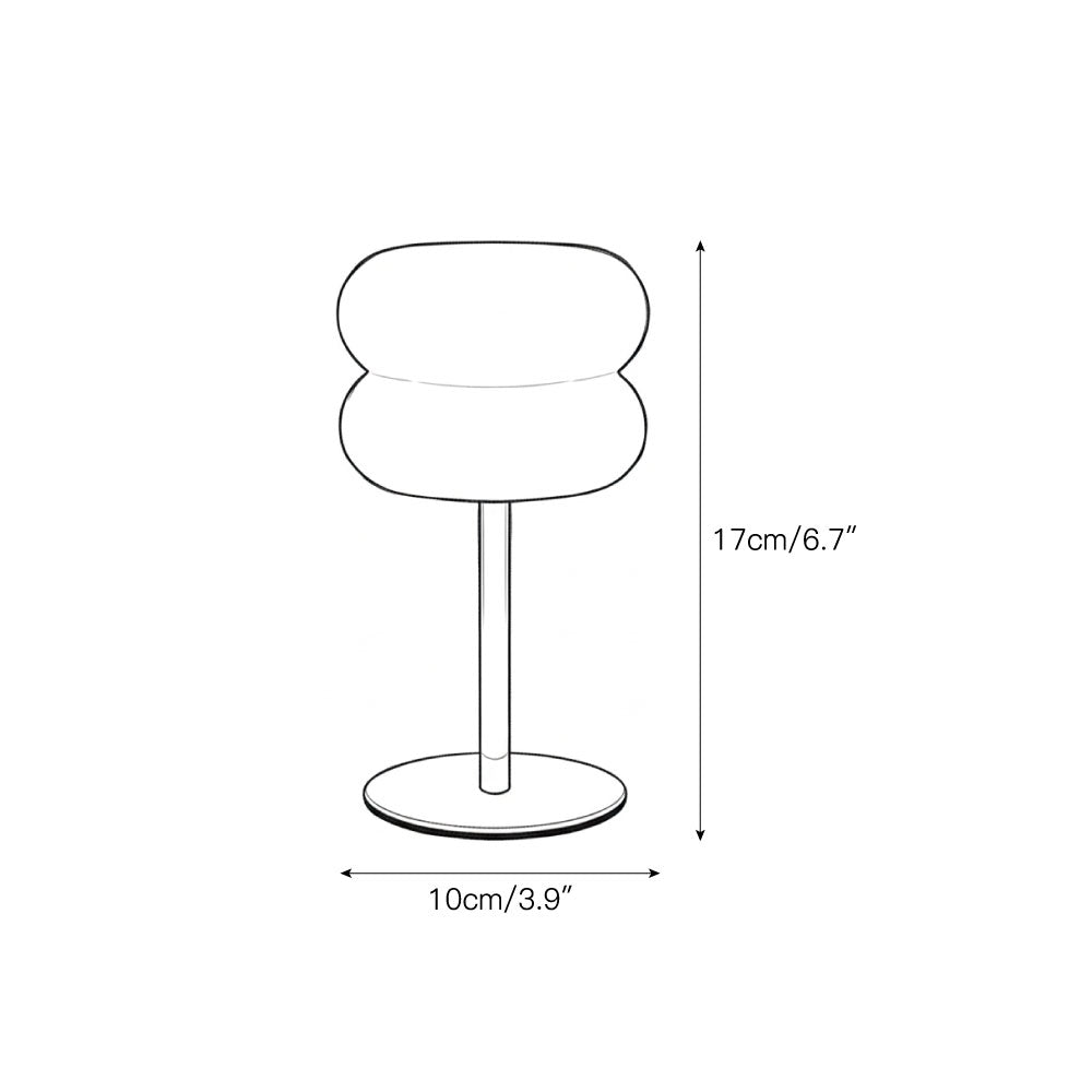 Nivaraine Donut lampada da tavolo in alabastro