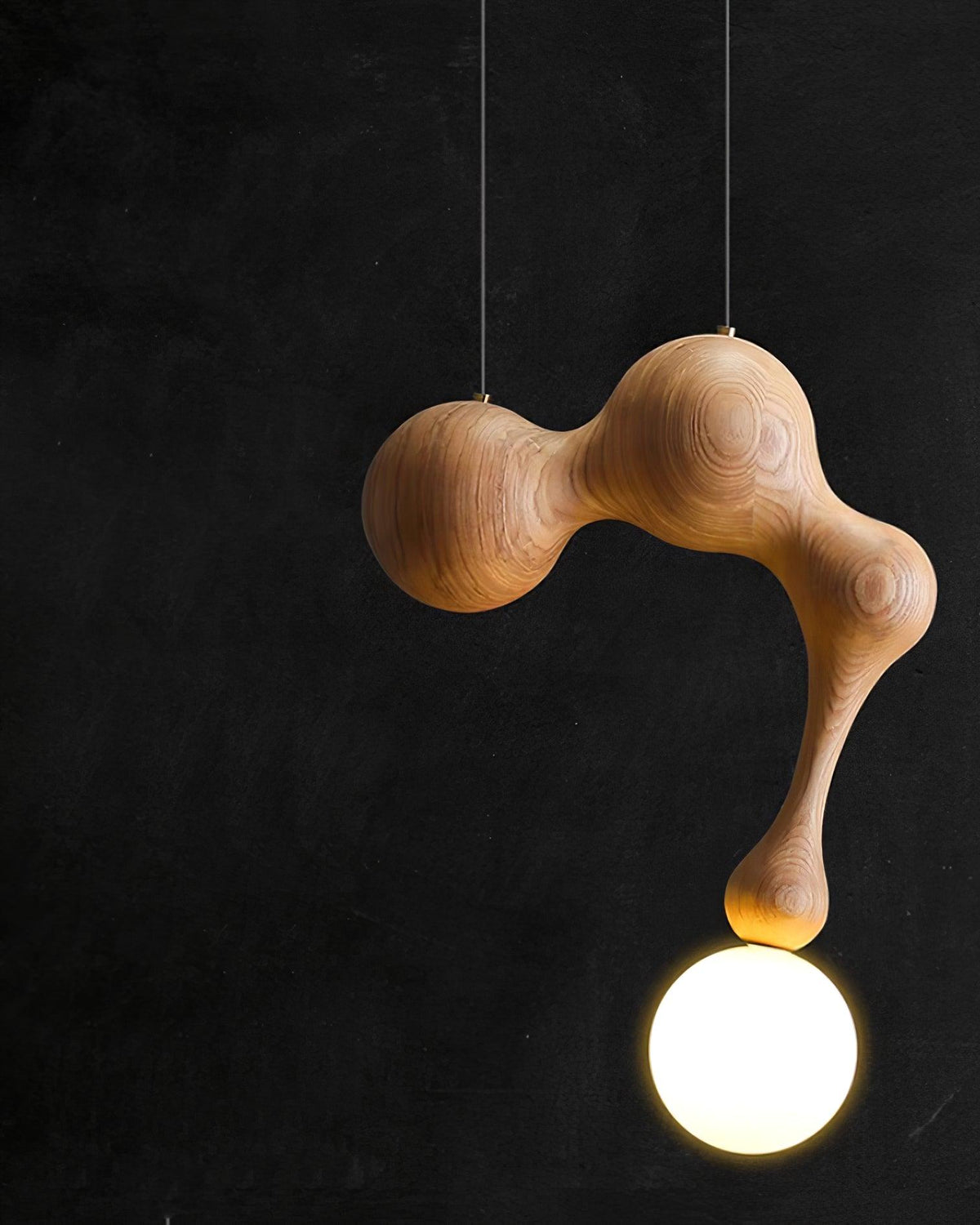Hale lampada a sospensione in legno lussuoso