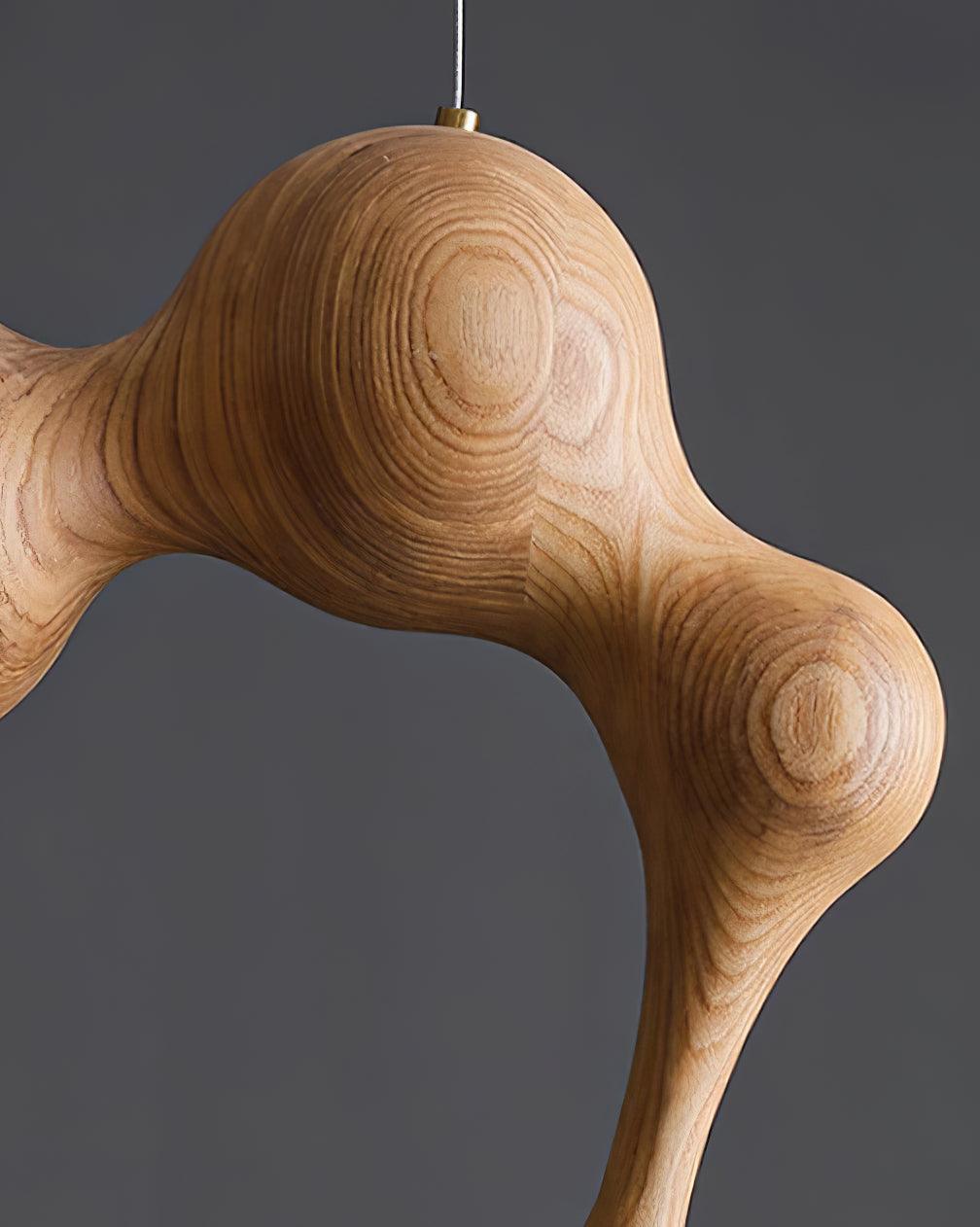 Hale lampada a sospensione in legno lussuoso