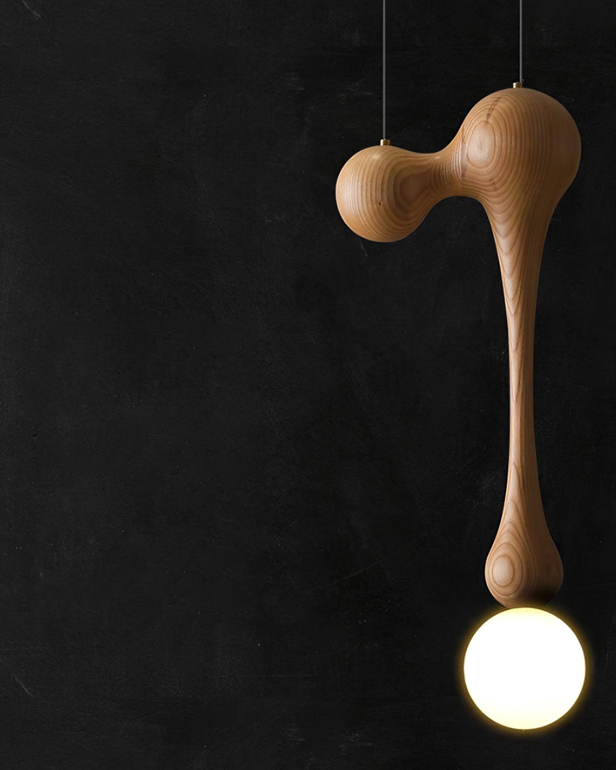 Hale lampada a sospensione in legno lussuoso