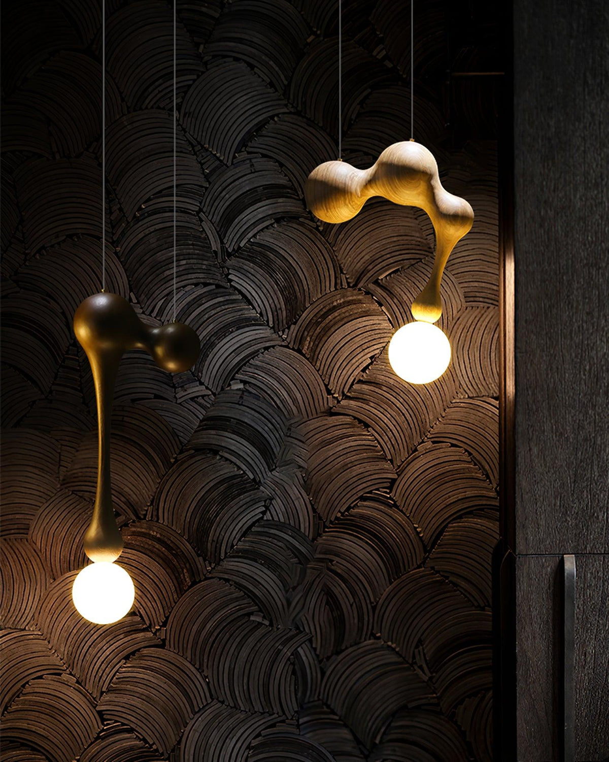 Hale lampada a sospensione in legno lussuoso