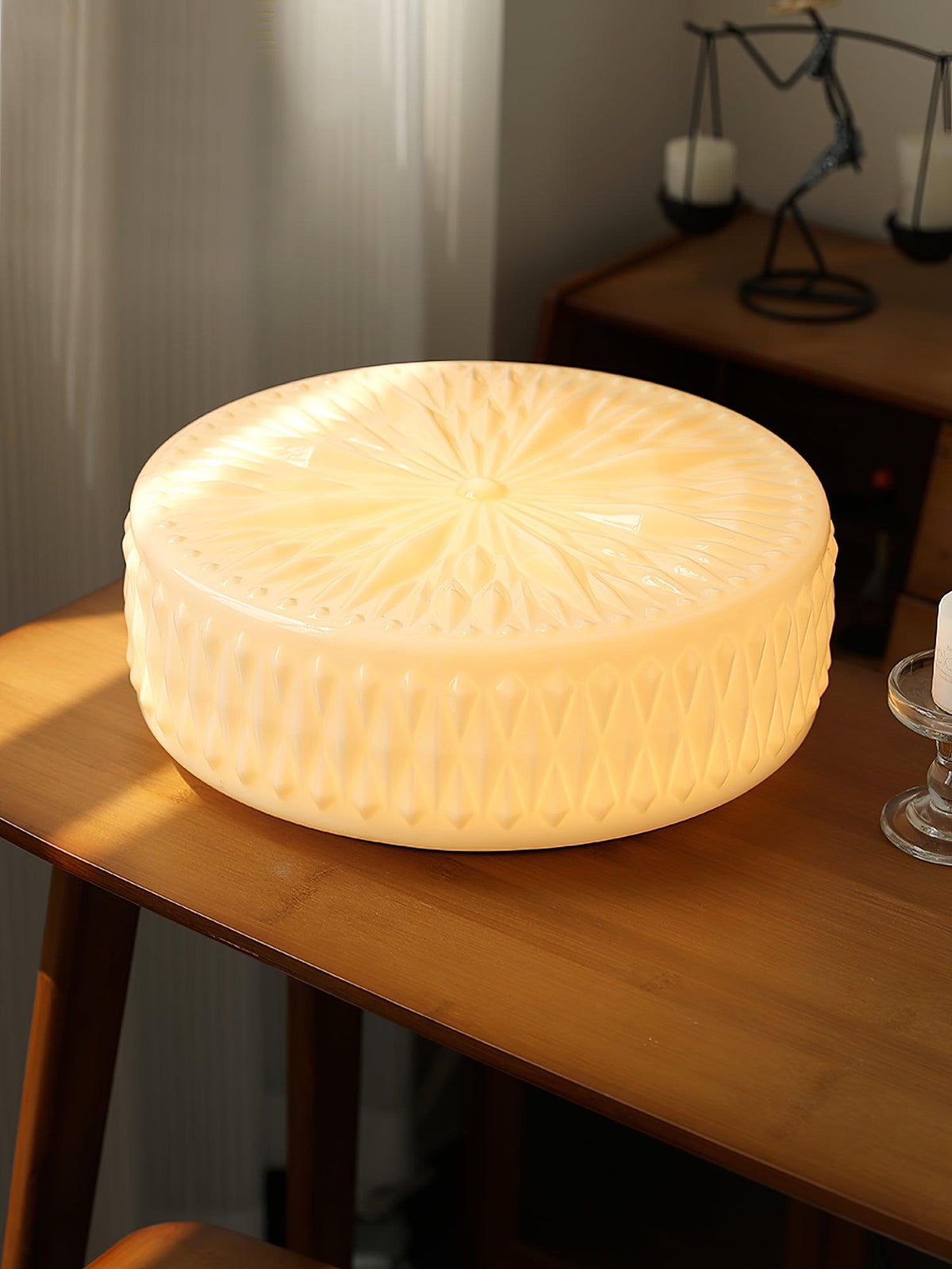 Lioriira lampada da soffitto Paralume in vetro e acrilico moderno Mooncake