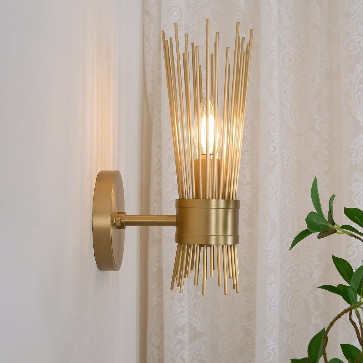 Thresher lampada da parete postmoderna in ottone