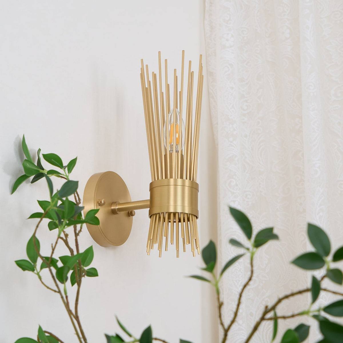 Thresher lampada da parete postmoderna in ottone