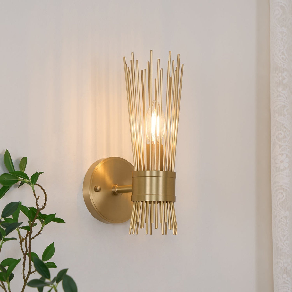Thresher lampada da parete postmoderna in ottone