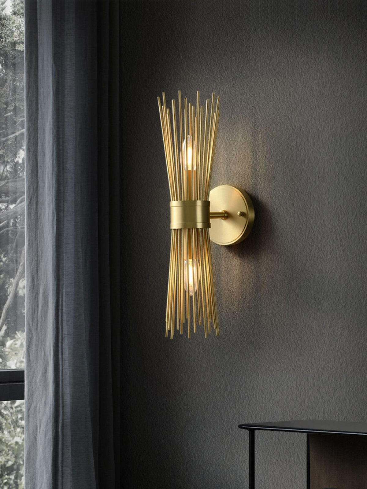 Thresher lampada da parete postmoderna in ottone