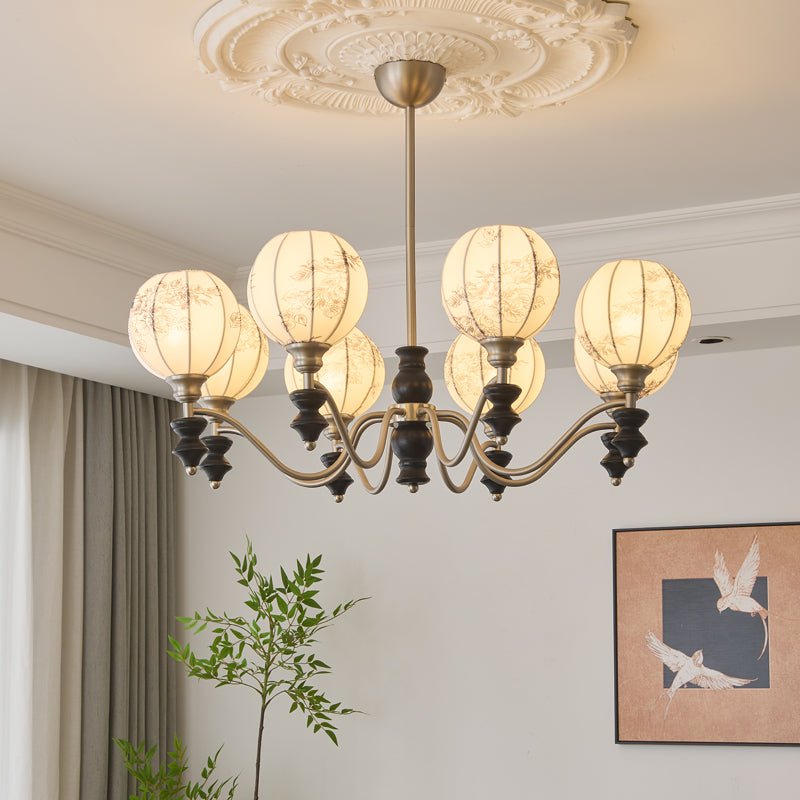 Osilan lampadario Eleganza vintage in legno