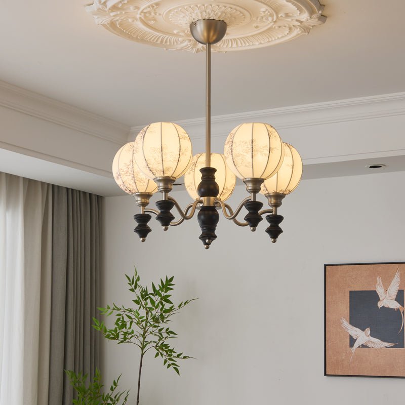 Osilan lampadario Eleganza vintage in legno