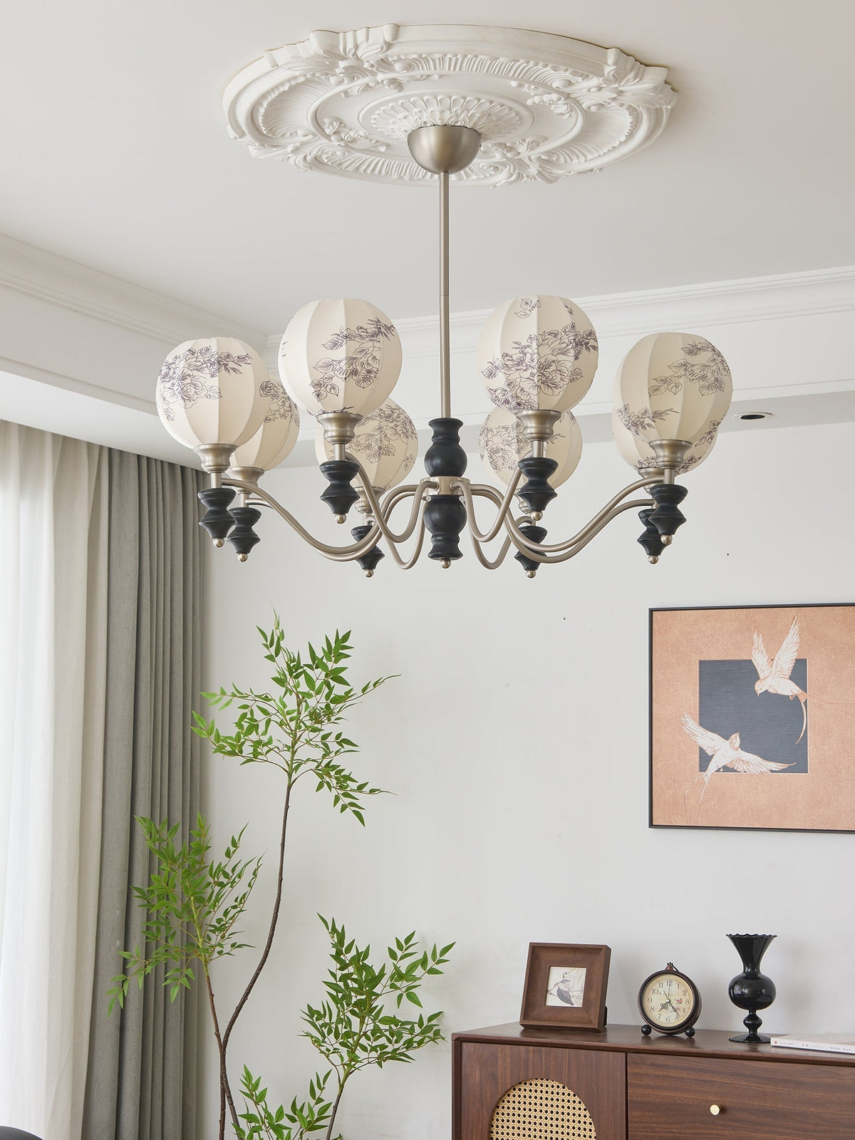 Osilan lampadario Eleganza vintage in legno