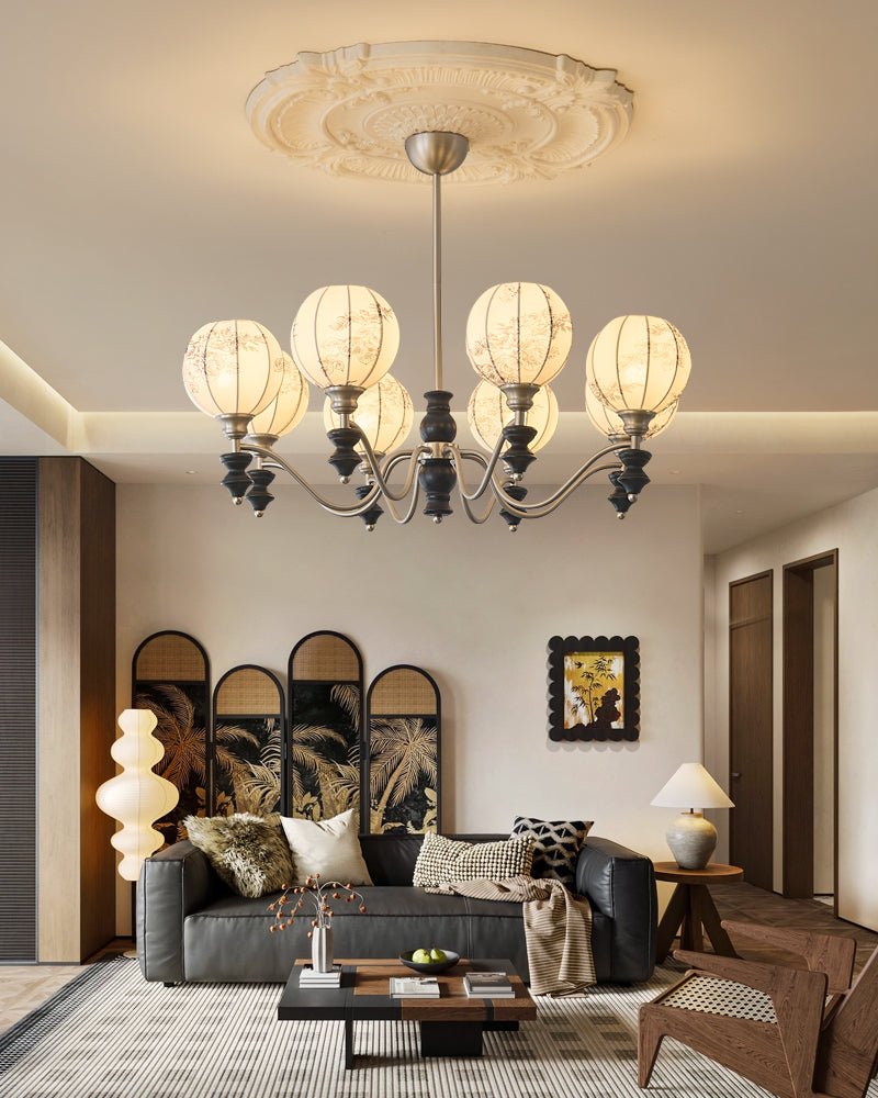 Osilan lampadario Eleganza vintage in legno