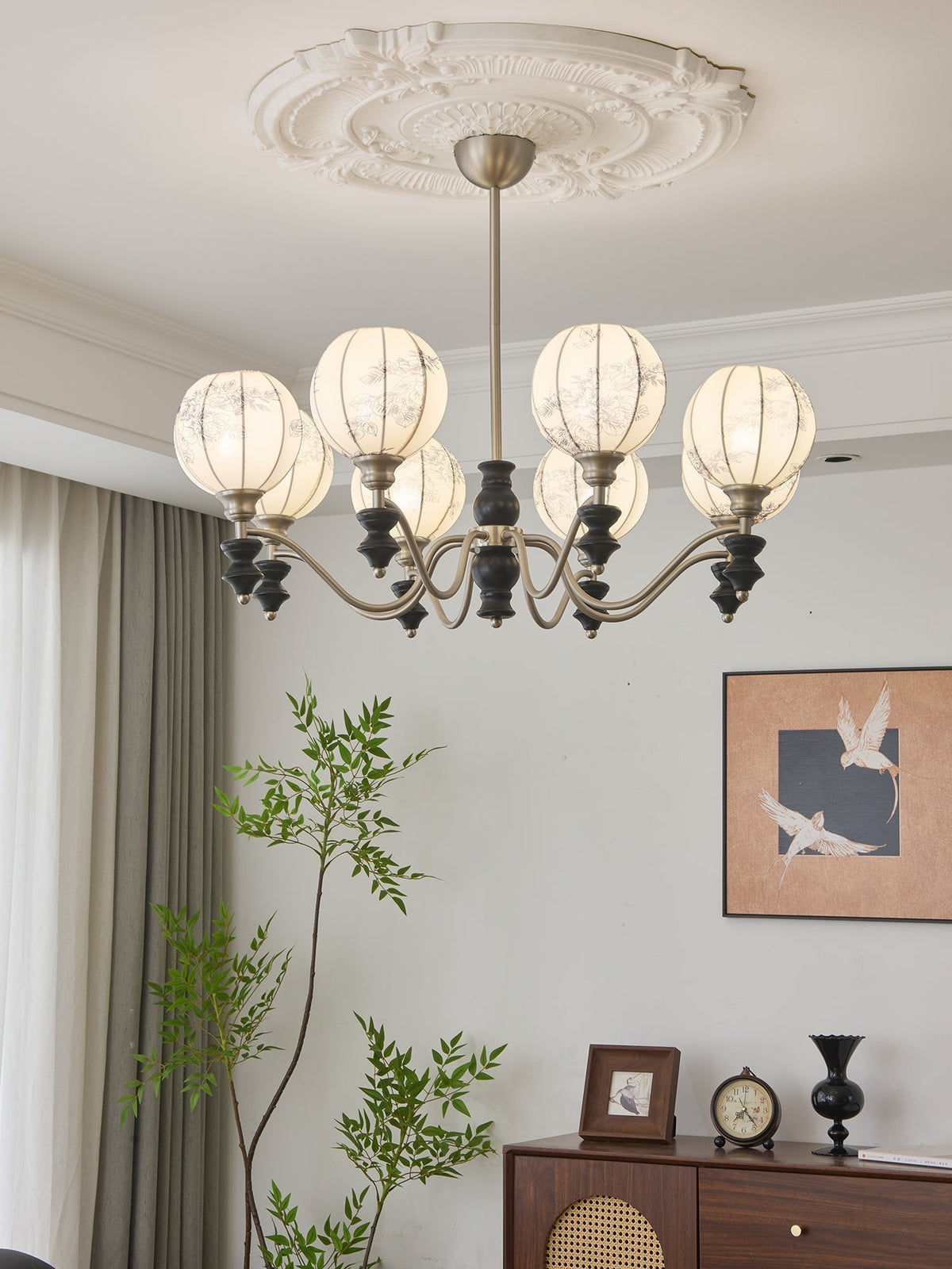 Osilan lampadario Eleganza vintage in legno