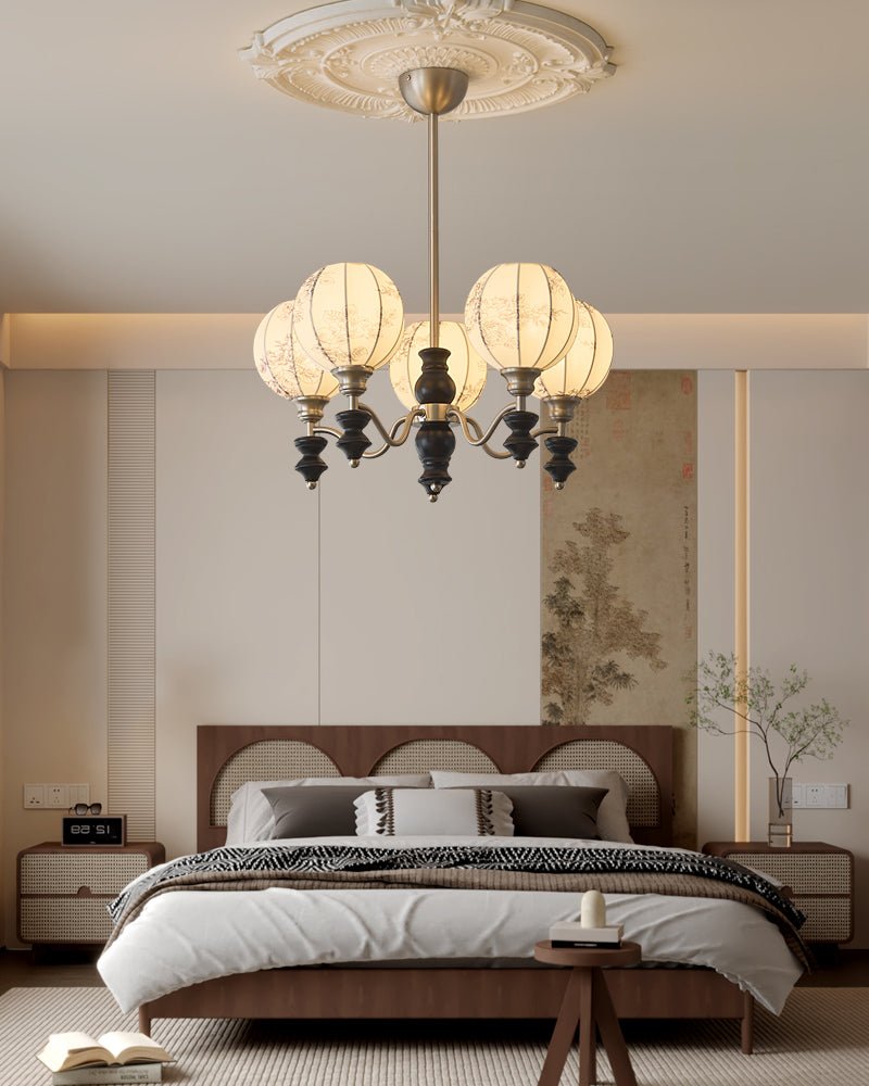 Osilan lampadario Eleganza vintage in legno