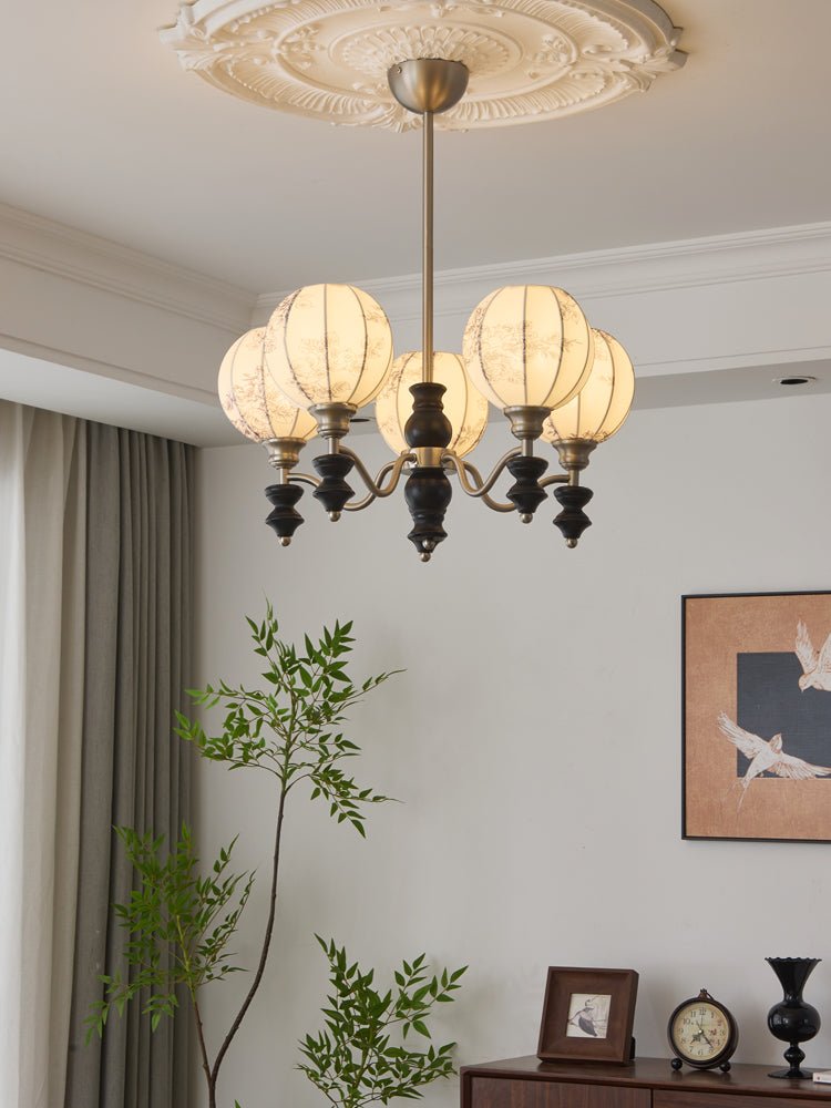 Osilan lampadario Eleganza vintage in legno