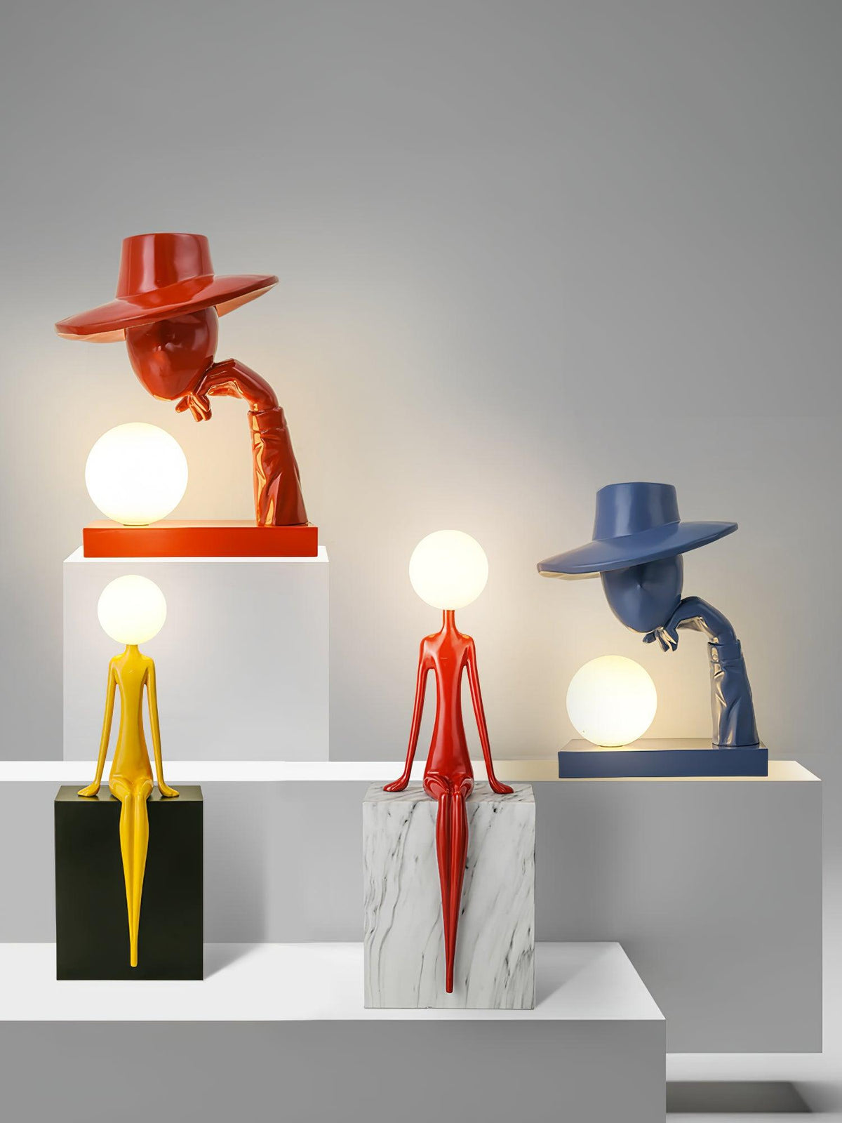 Cisoril lampada da tavolo in Ceramica a Scultura