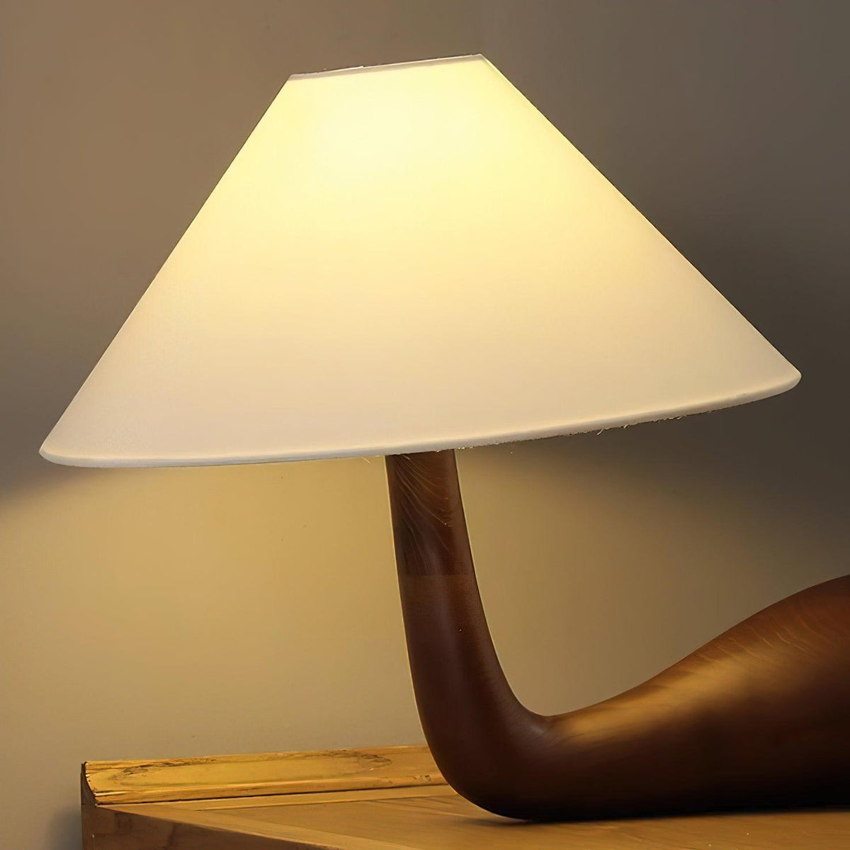 Solisise lampada da tavolo in legno artistica