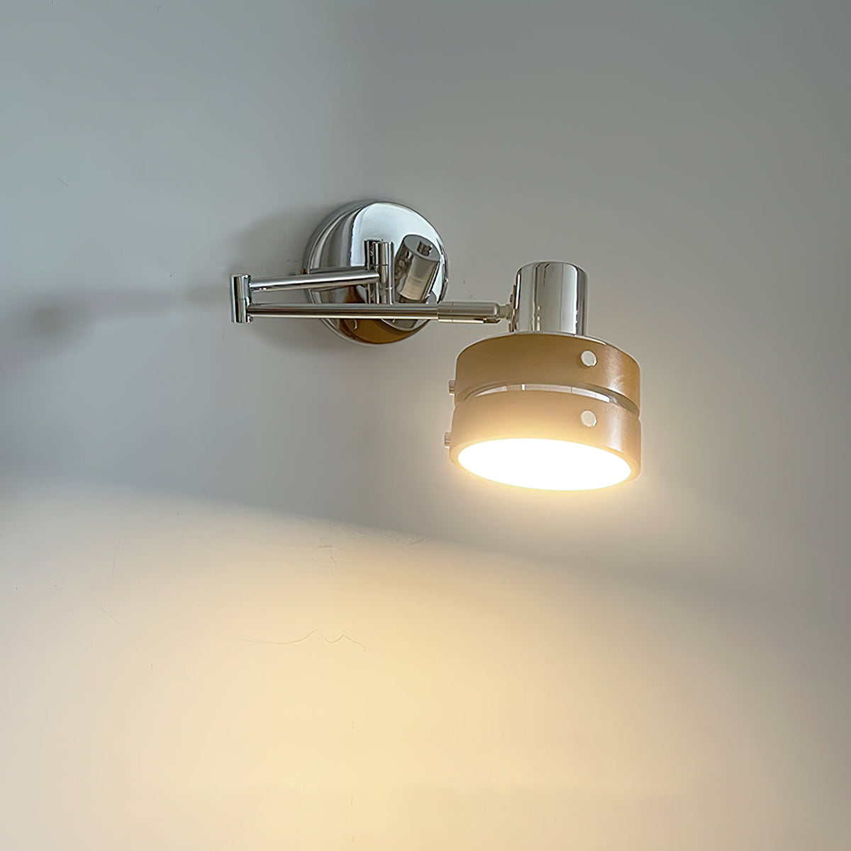 Karry lampada da parete in legno con Braccio Regolabile Stile di metà secolo