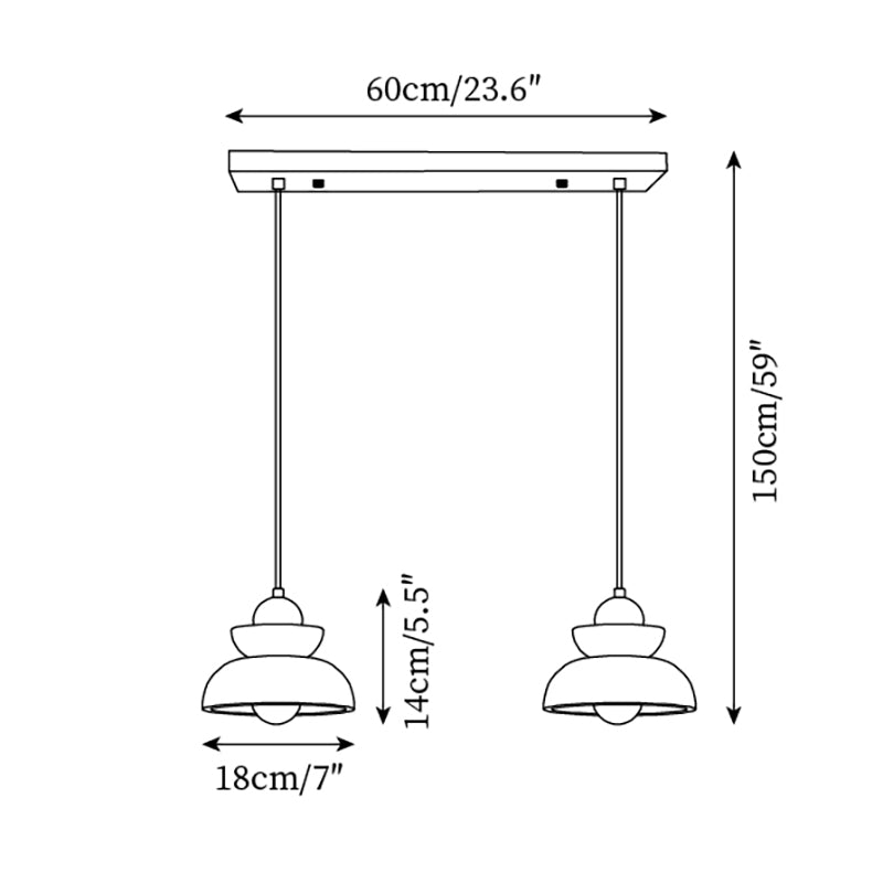 Lampada a sospensione travertino Paralume legno moderno Nordico Beige Walnut