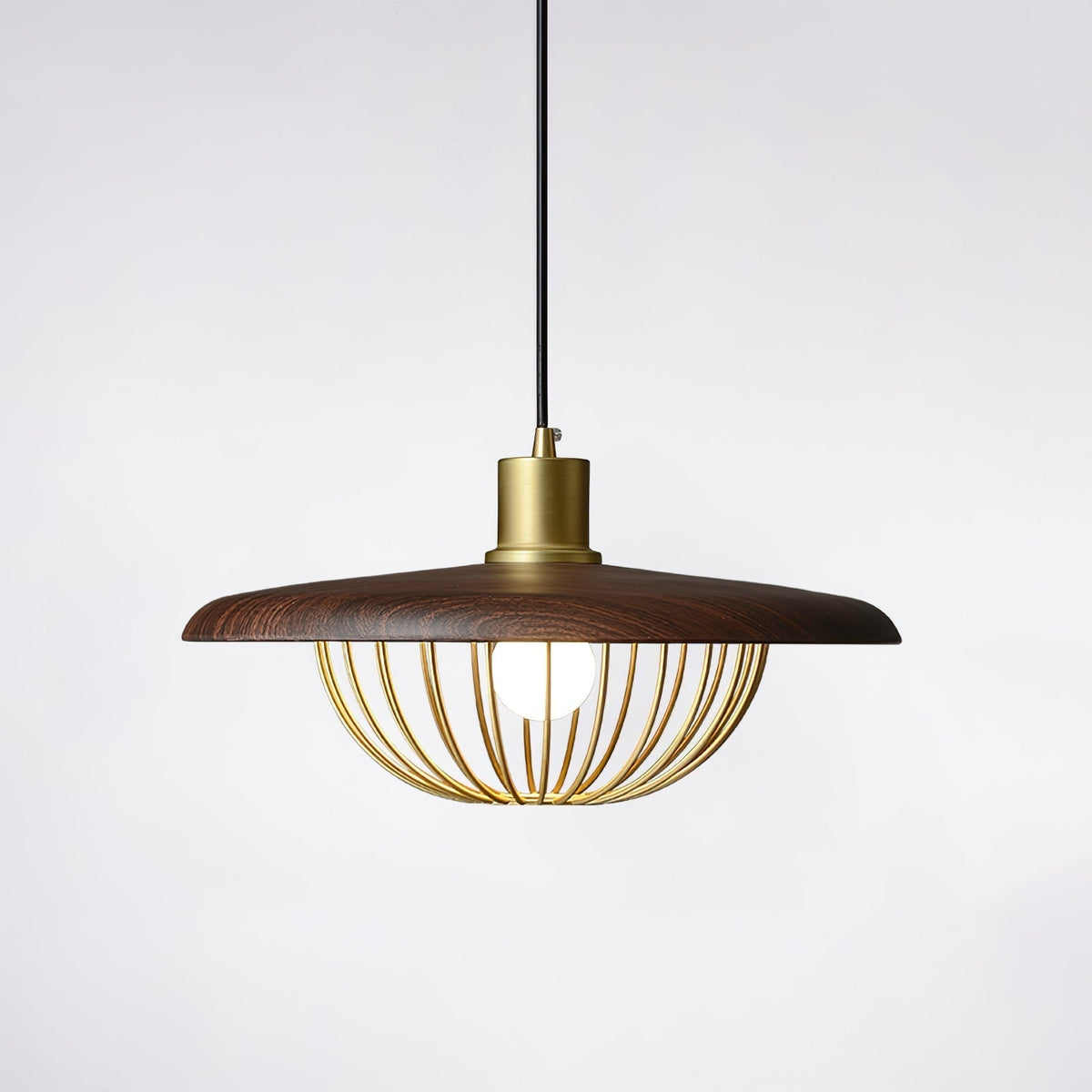 Rinoira lampada a sospensione in legno Retro vintage