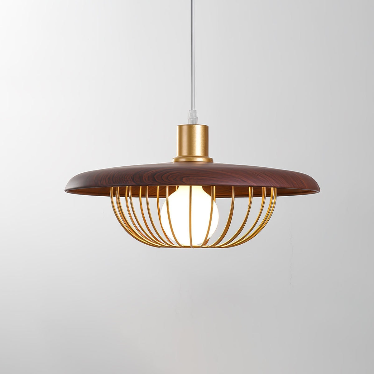 Rinoira lampada a sospensione in legno Retro vintage