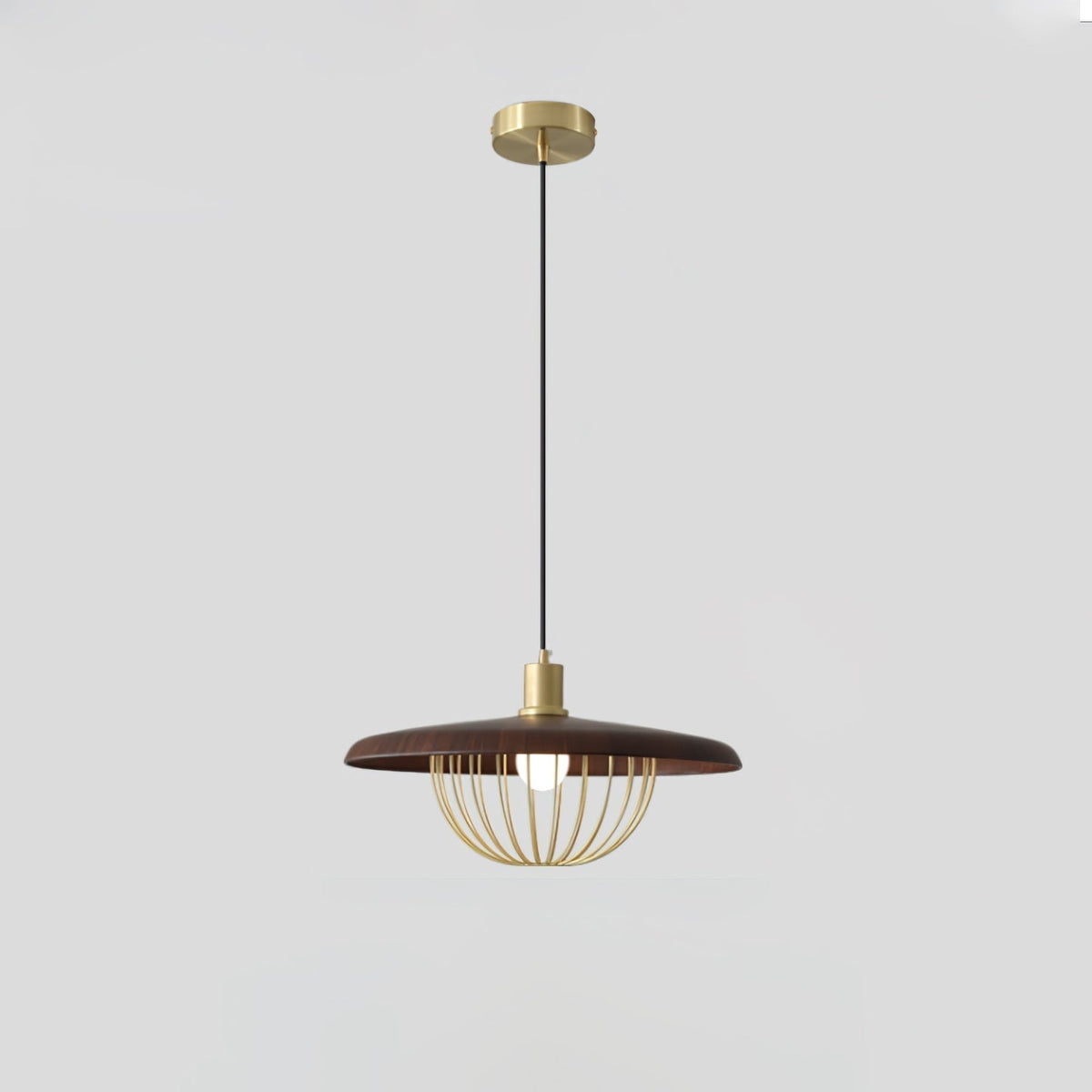Rinoira lampada a sospensione in legno Retro vintage