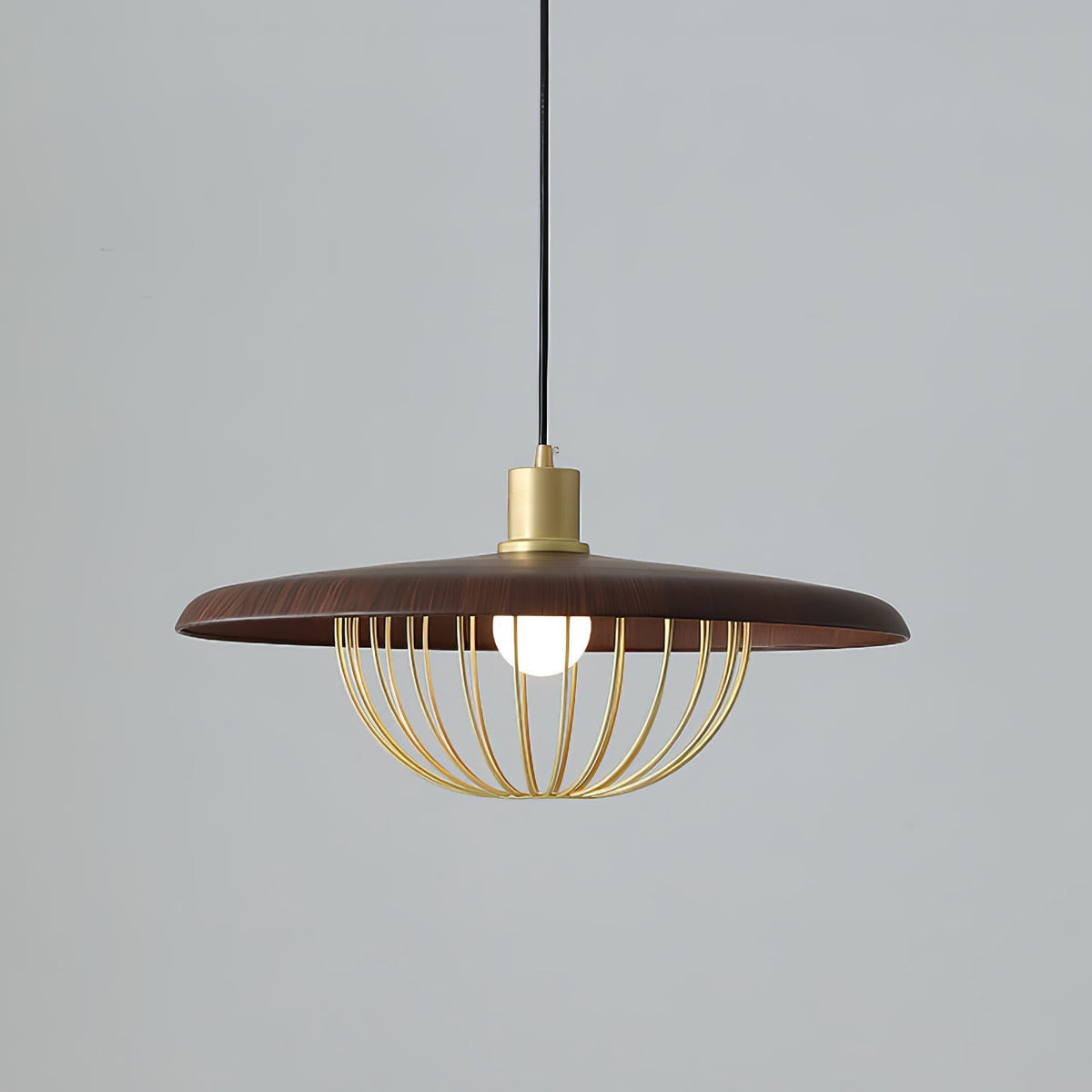 Rinoira lampada a sospensione in legno Retro vintage