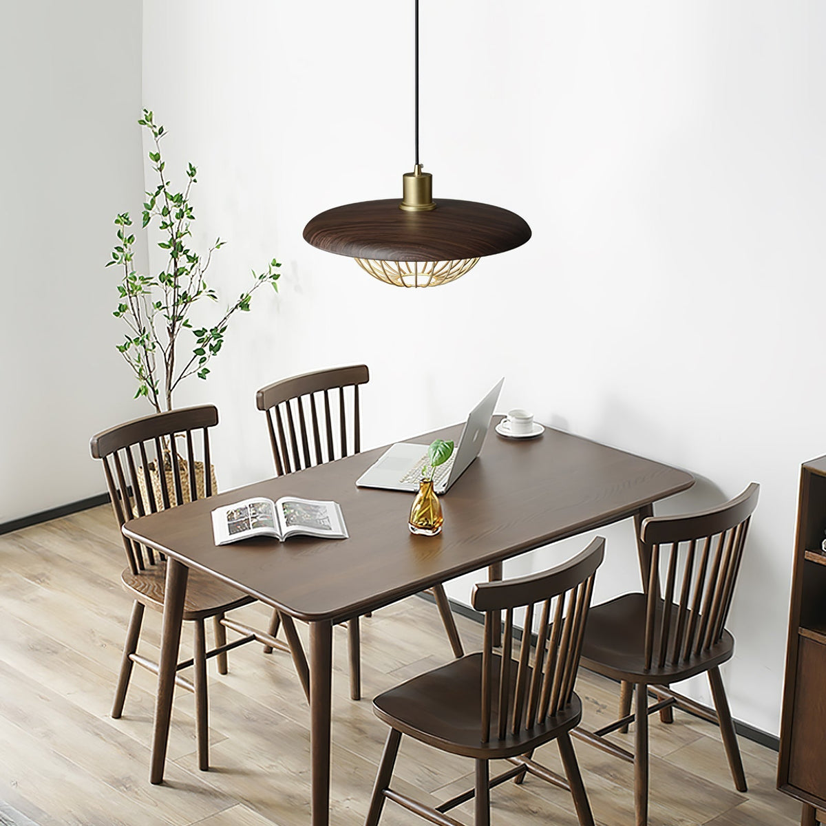 Rinoira lampada a sospensione in legno Retro vintage