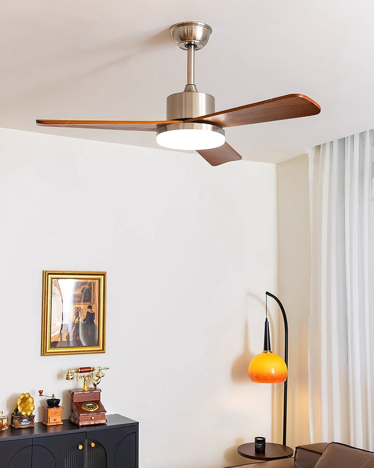 Mireaine ventilatore da soffitto con luce