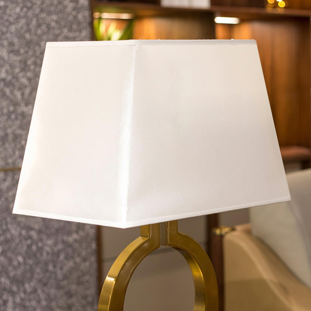 Lyrace lampada da tavolo in tessuto