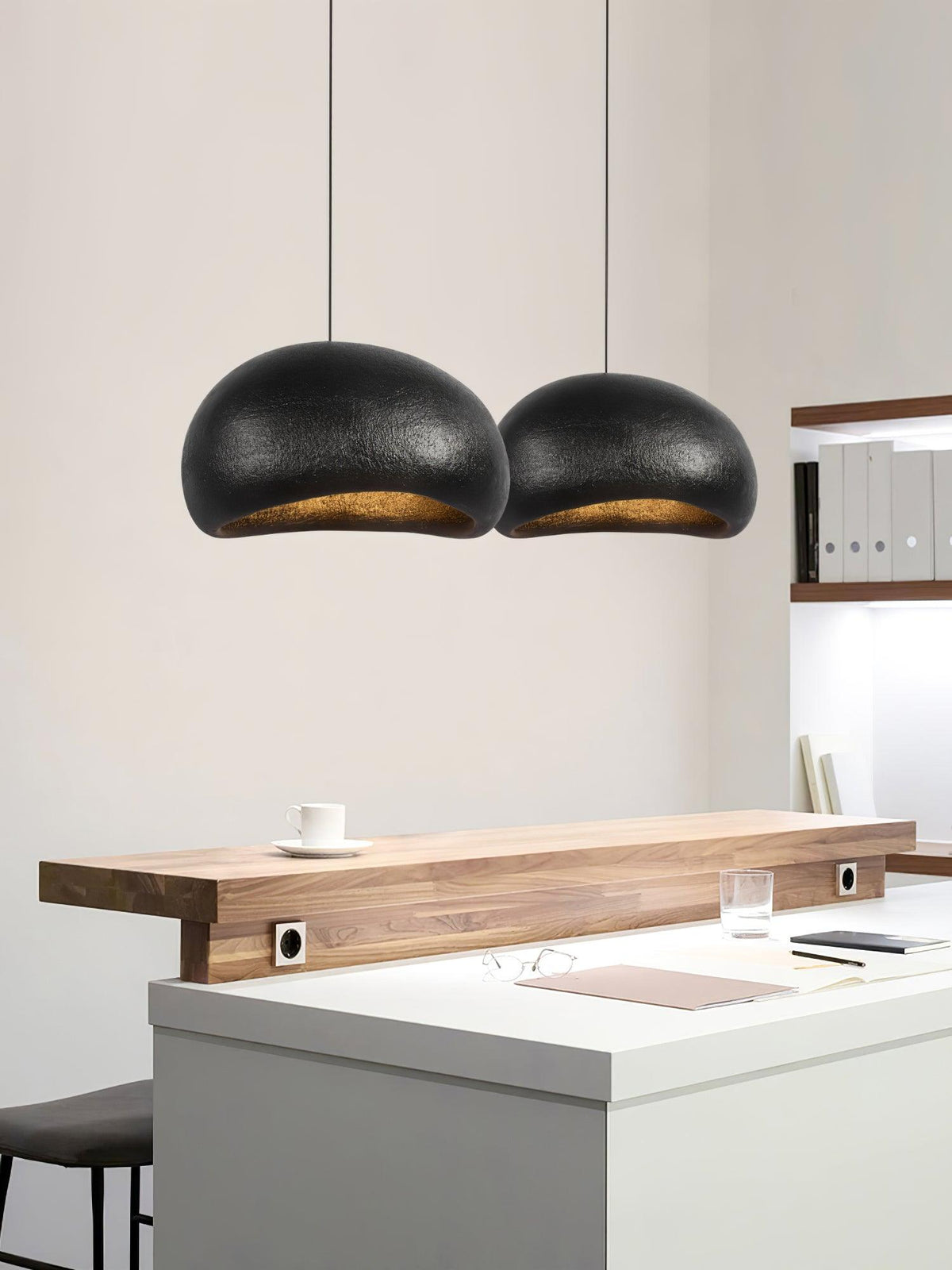 Lampada a sospensione ciottoli Inspired Organic Form Soft Glow moderno Artistic
