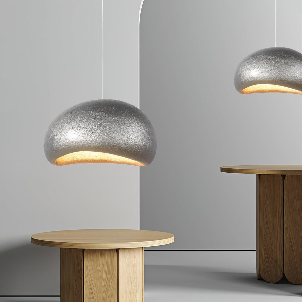 Lampada a sospensione ciottoli Inspired Organic Form Soft Glow moderno Artistic