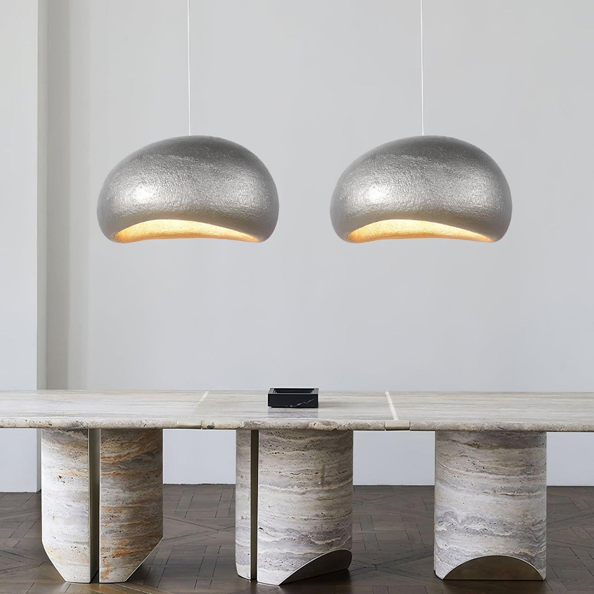 Lampada a sospensione ciottoli Inspired Organic Form Soft Glow moderno Artistic